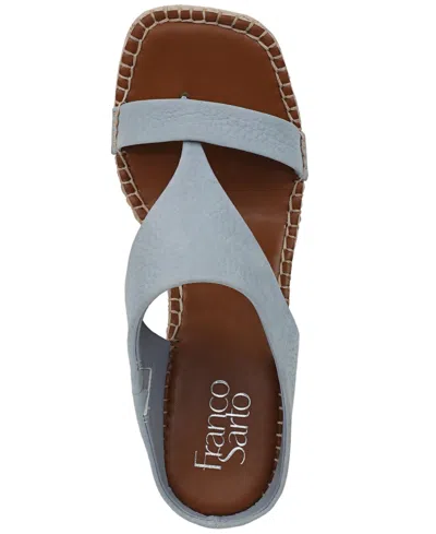 Franco Sarto Women's Farren Square Toe Espadrille Sandals In Blue