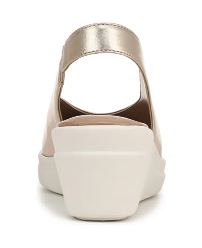 Naturalizer Women's Sutton Closed Almond Toe Slingback Wedges In Neutral