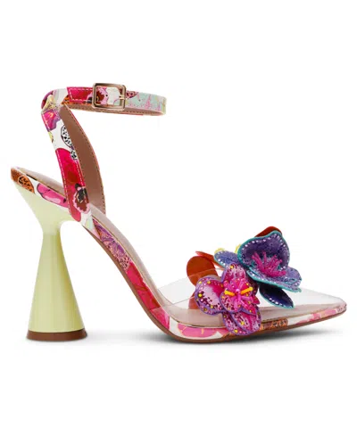 Betsey Johnson Chelsie Floral Ankle Strap Sandal In Multi