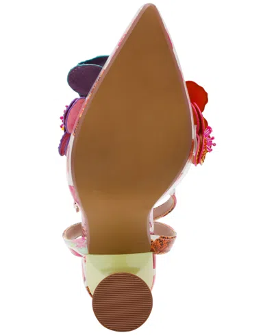 Betsey Johnson Chelsie Floral Ankle Strap Sandal In Multi