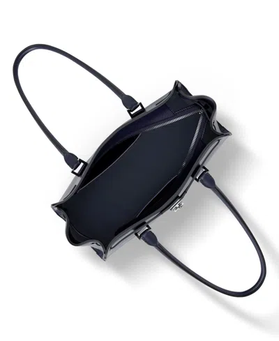 Michael Kors Michael  Hamilton Moderne Medium East West Shoulder Tote Bag In Blue