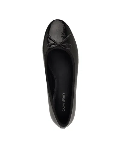 Calvin Klein Women's Cyrie Low Block Heel Ballet Flats In Black
