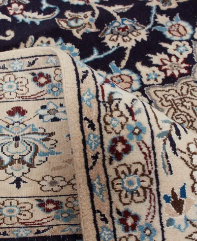 Adorn Hand Woven Rugs Persian Nain 6' 5" X 10' 0" Area Rug In Blue