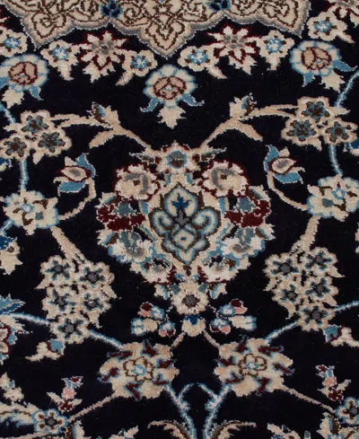 Adorn Hand Woven Rugs Persian Nain 6' 5" X 10' 0" Area Rug In Blue