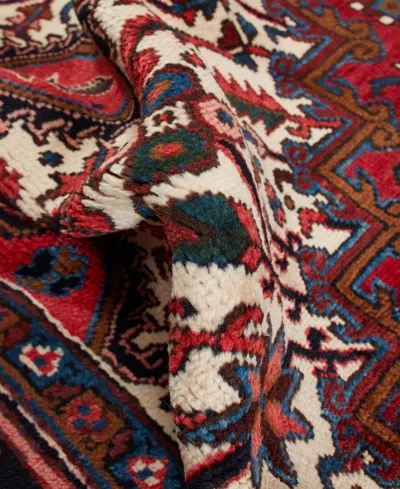 Adorn Hand Woven Rugs Persian Heriz 8' 10" X 10' 10" Area Rug In Red