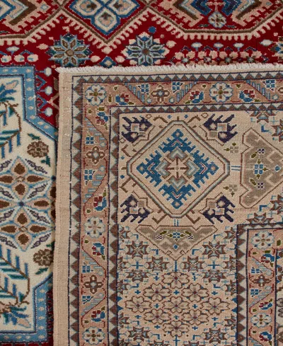 Adorn Hand Woven Rugs Persian Nain 8' 0" X 12' 9" Area Rug In Red