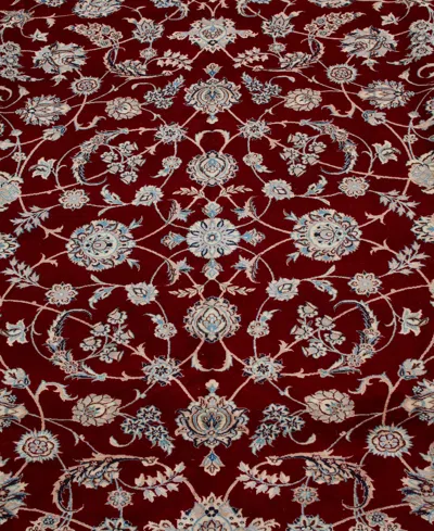 Adorn Hand Woven Rugs Persian Nain 8' 4" X 12' 0" Area Rug In Red