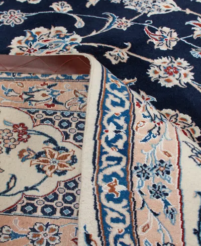 Adorn Hand Woven Rugs Persian Nain 8' 0" X 11' 8" Area Rug In Blue