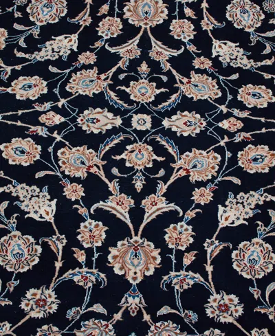 Adorn Hand Woven Rugs Persian Nain 8' 0" X 11' 8" Area Rug In Blue