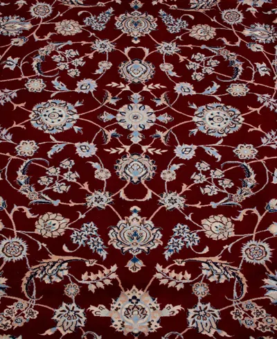 Adorn Hand Woven Rugs Persian Nain 8' 8" X 11' 9" Area Rug In Red