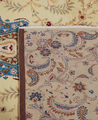 Adorn Hand Woven Rugs Persian Kashan 9' 3" X 10' 10" Area Rug In White