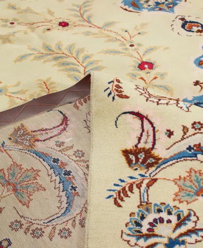 Adorn Hand Woven Rugs Persian Kashan 9' 3" X 10' 10" Area Rug In White