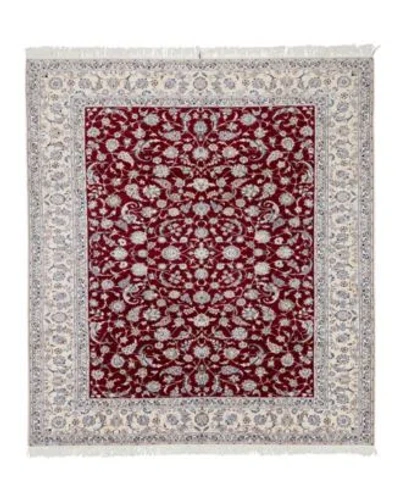 Adorn Hand Woven Rugs Persian Nain Rug Collection In Red