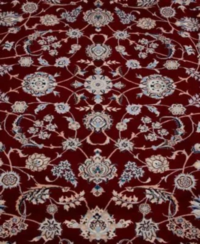 Adorn Hand Woven Rugs Persian Nain Rug Collection In Red