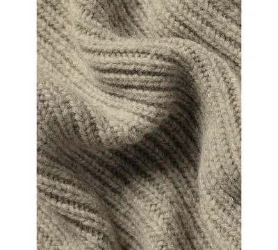 Charles Tyrwhitt Men's Oatmeal Chunky Merino Sweater In Brown