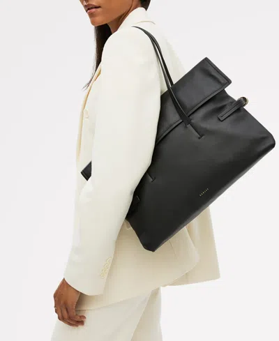 Radley London Fleet Street Large Flap Over Shoulder Bag In Black