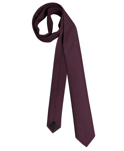 Hugo Boss Hugo By  Men's Dark Blue Silk Tie In Purple