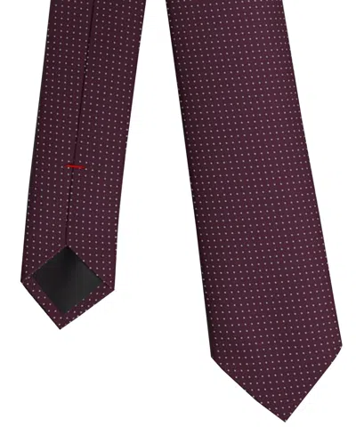 Hugo Boss Hugo By  Men's Dark Blue Silk Tie In Purple