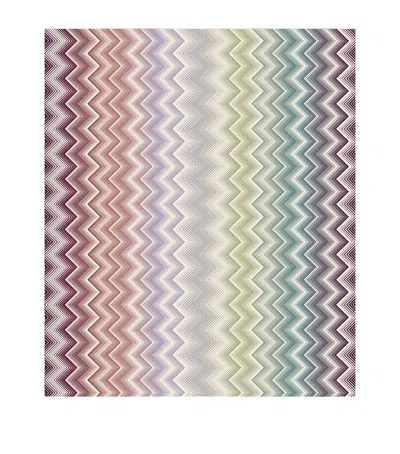 Missoni Cotton Satin Zigzag Marea Tablecloth In Multi