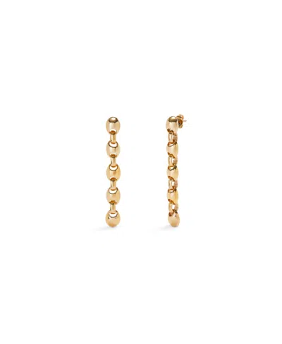 Unode50 18 K Gold Plated Dazzling Drop Earrings In Gold