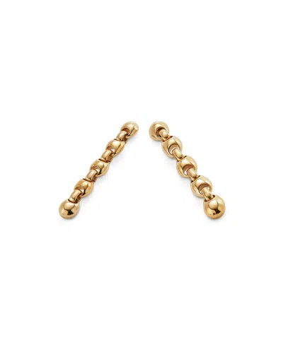 Unode50 18 K Gold Plated Dazzling Drop Earrings In Gold