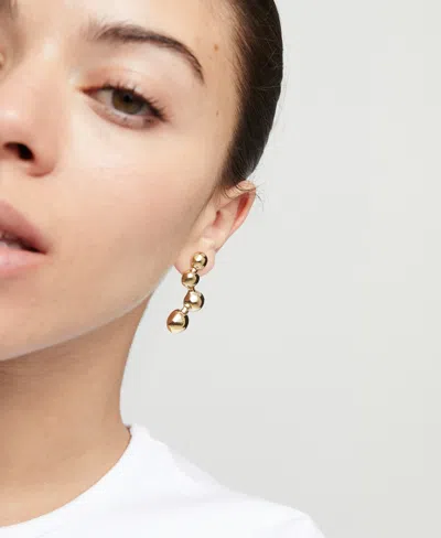 Unode50 High-shine 18 K Gold "bubble" Drop Earrings In Gold