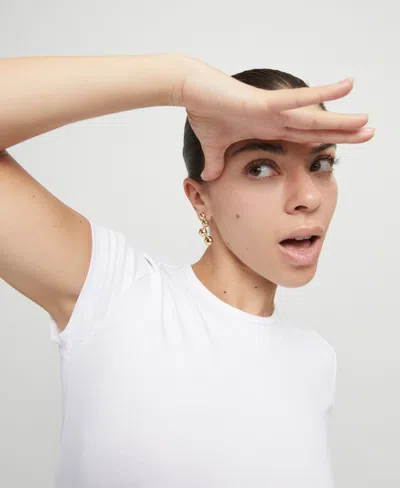 Unode50 High-shine 18 K Gold "bubble" Drop Earrings In Gold