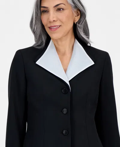 Kasper Women's Three-button Long-sleeve Jacket, Regular & Petite In Multi