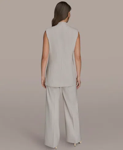 Donna Karan Women's Pinstripe Sleeveless Vest In Neutral