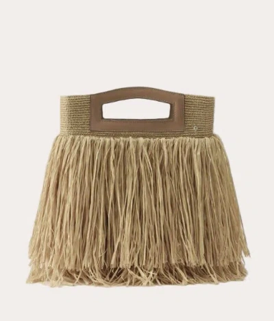 Helen Kaminski Women's Bailey Fringed Raffia Fringe Handbag In Brown