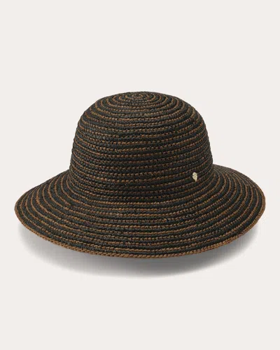Helen Kaminski Women's Evadine Stripe Crocheted Raffia Sun Hat In Brown