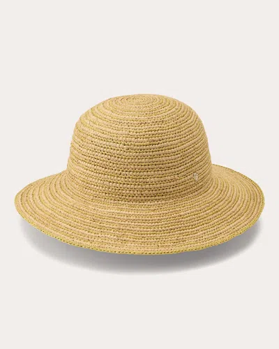 Helen Kaminski Women's Evadine Stripe Crocheted Raffia Sun Hat In Brown