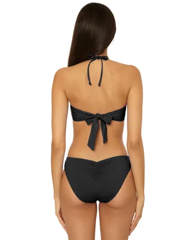 Becca Women's Color Code Shirred Back Hipster Bottoms In Black