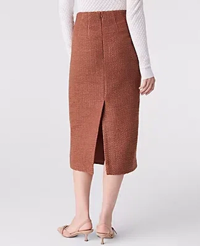 Ann Taylor The Column Midi Skirt In White