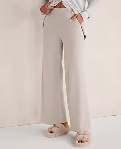 Ann Taylor Haven Well Within Organic Cotton Relaxed Wide Leg Pants In Neutral