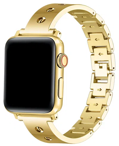 Posh Tech Quinn Stainless Steel Bangle Band For Apple Watch In Gold