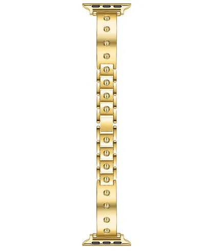 Posh Tech Quinn Stainless Steel Bangle Band For Apple Watch In Gold