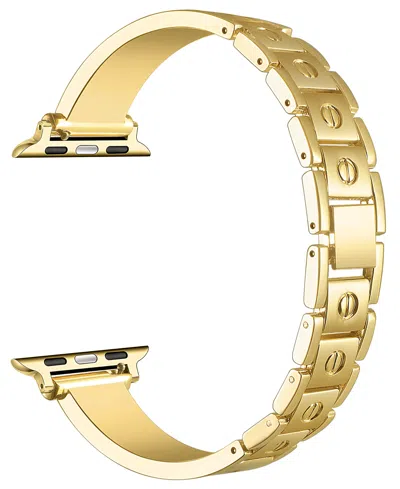 Posh Tech Quinn Stainless Steel Bangle Band For Apple Watch In Gold