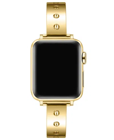 Posh Tech Quinn Stainless Steel Bangle Band For Apple Watch In Gold