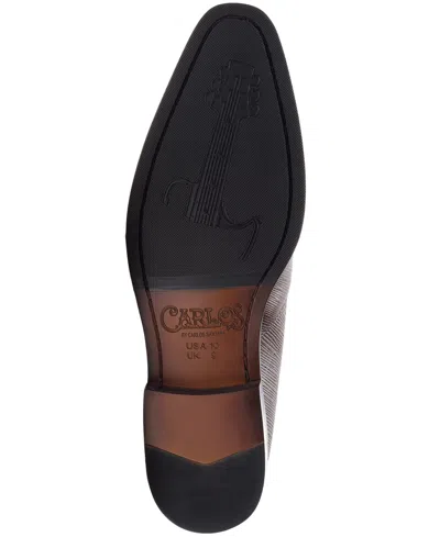 Carlos By Carlos Santana Men's Eclipse Cap-toe Loafers In Burgundy