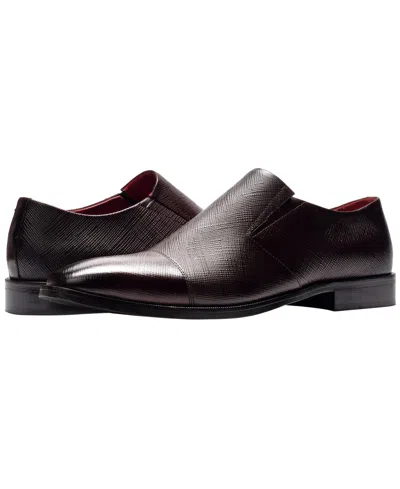 Carlos By Carlos Santana Men's Eclipse Cap-toe Loafers In Burgundy