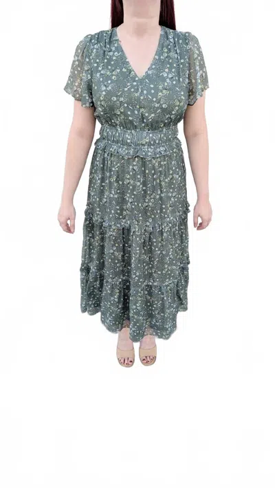 Polagram Liza Dress In Green In Green