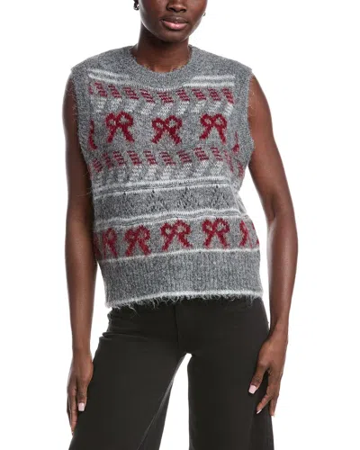 Anna Kay Samya Cashmere-blend Sweater Vest In Gray