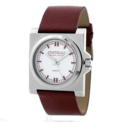 Pertegaz Leather Dress Watch In Brown