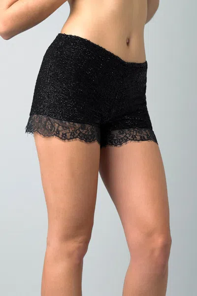 Basix Black Label Black Shorts In Black