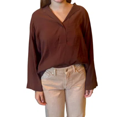 Neu Nomads Joyce Blouse In Chocolate In Brown