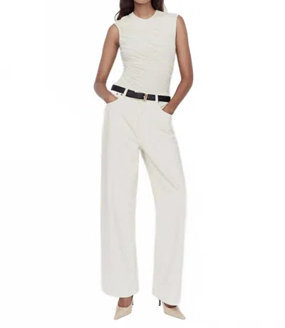 Agolde Low Slung Baggy Jeans In Solar In White