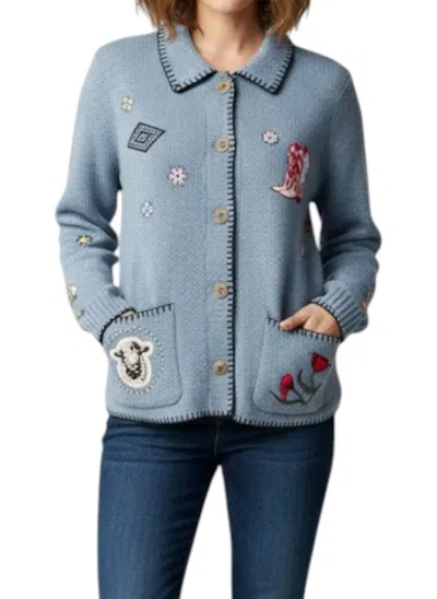 Pendleton Western Souvenir Cardigan In Blue In Blue