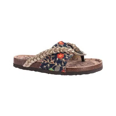 Muk Luks Women's Elaine Sandal In Denim In Multi