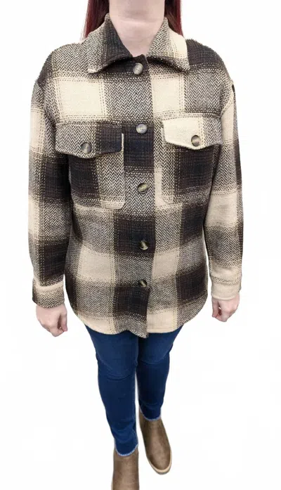 Polagram Tatum Jacket In Brown In Multi